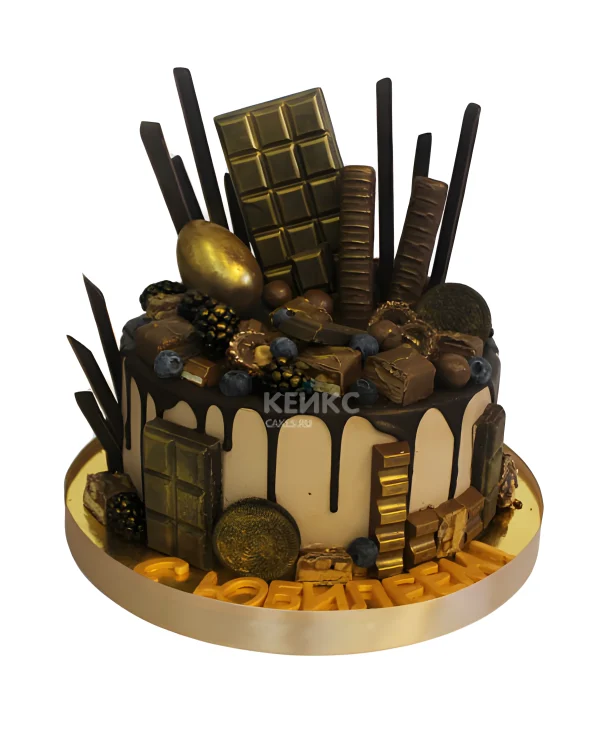 Шоколадный торт мужчине на юбилей 30 лет Фото
