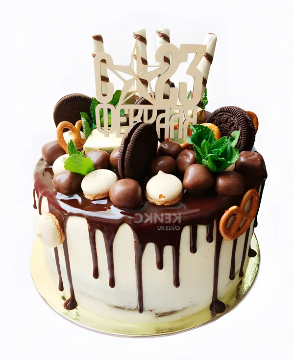 Торт на 23 февраля Фото