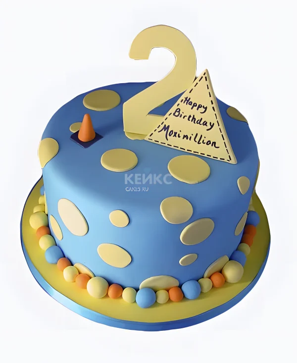 Торт на день рождения 2 годика мальчику Фото