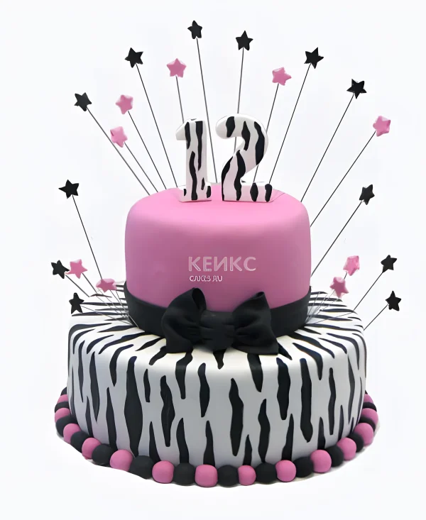 Торт на день рождения дочке на 12 лет Фото