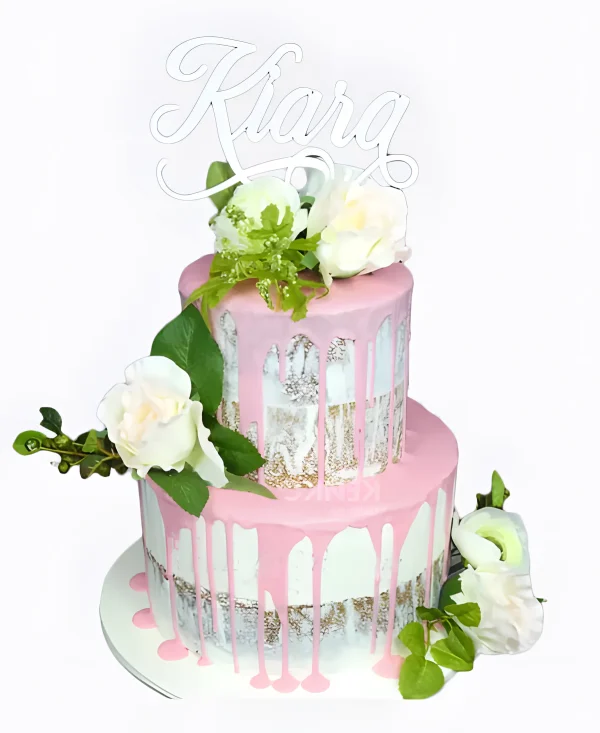 Белый торт на юбилей женщине 35 лет Фото