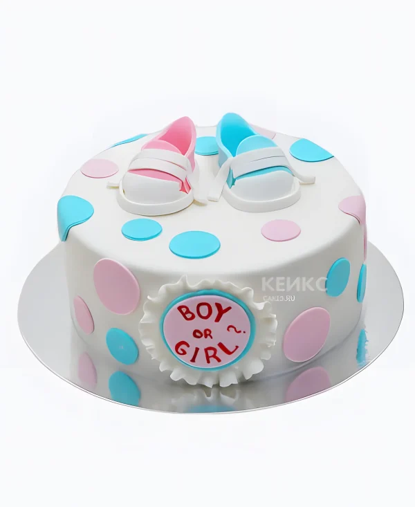 Торт сюрприз мальчик или девочка Фото