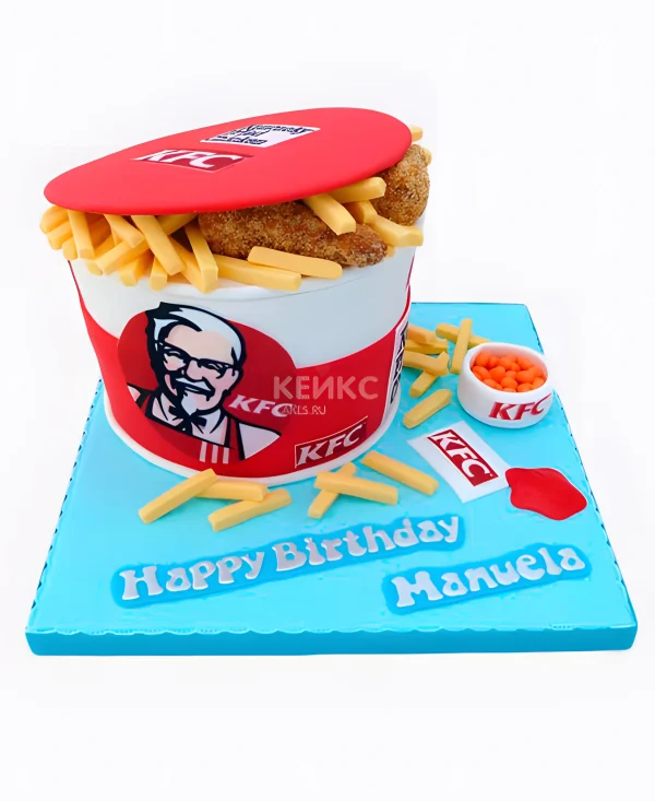 Оригинальный торт из мастики Фото