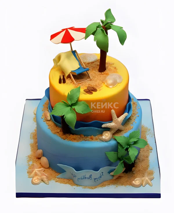 Торт райский остров Фото