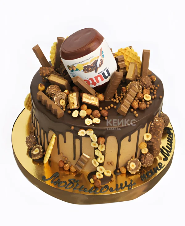 Торт шоколадный с Нутеллой Фото