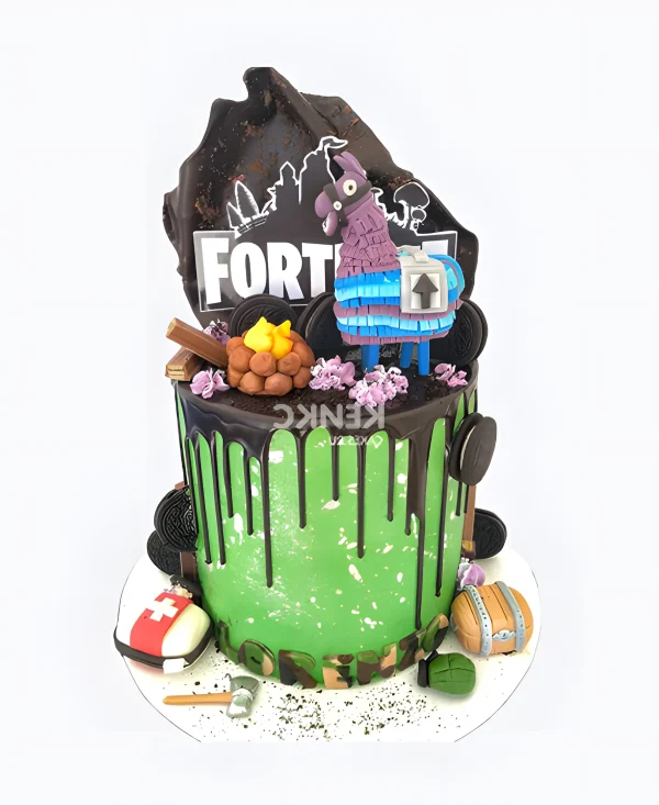 Торт Фортнайт  с ламой Фото
