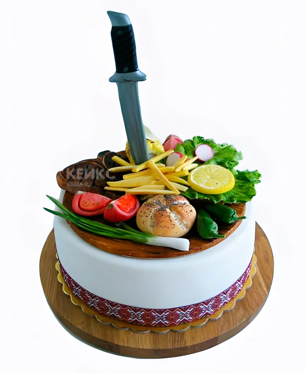 Прикольный торт на день рождение Фото