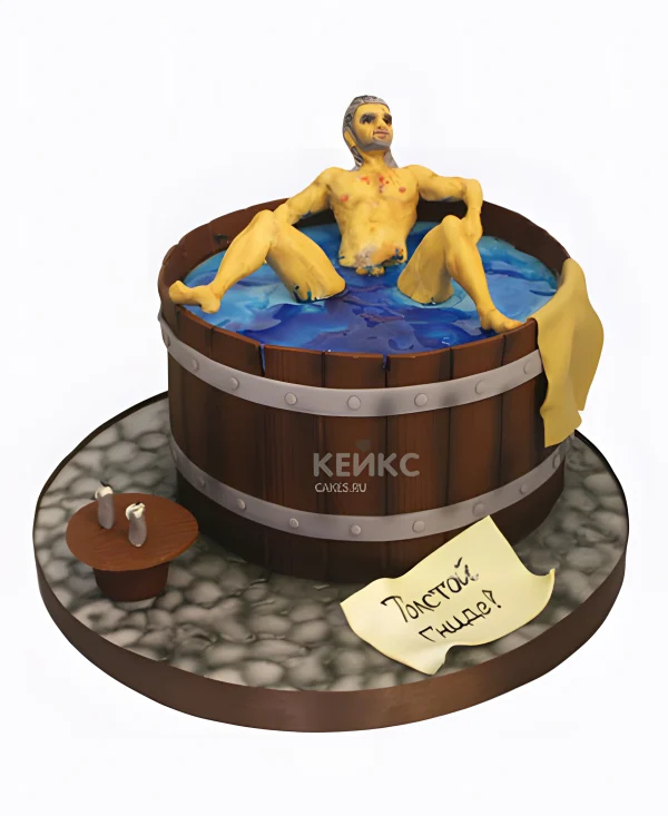 Торт с Геральтом Фото