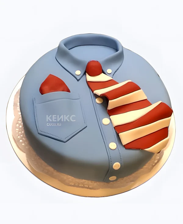 Торт галстук и рубашка Фото