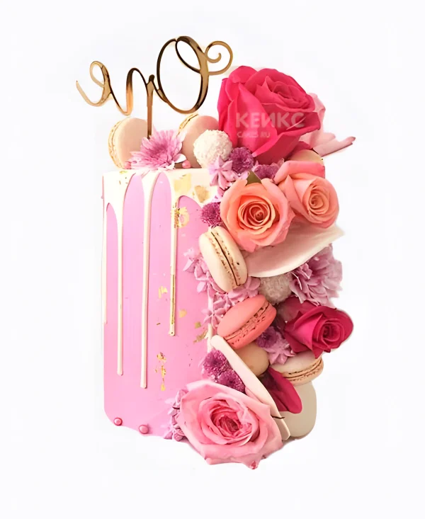 Торт с макаронс и безе Фото