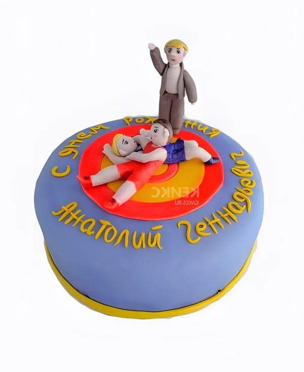 Торт самбо с надписями Фото