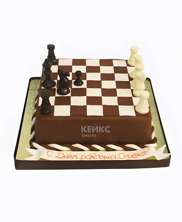 Торт с шахматами для мужчины Фото