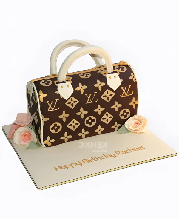 Торт в виде сумочки Луи Виттон Фото