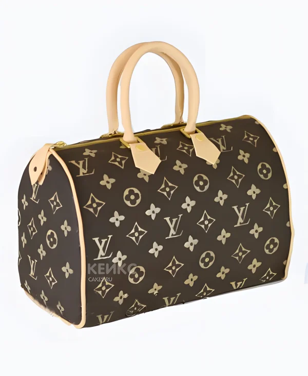 Торт в виде сумки 3D Луи Виттон Фото