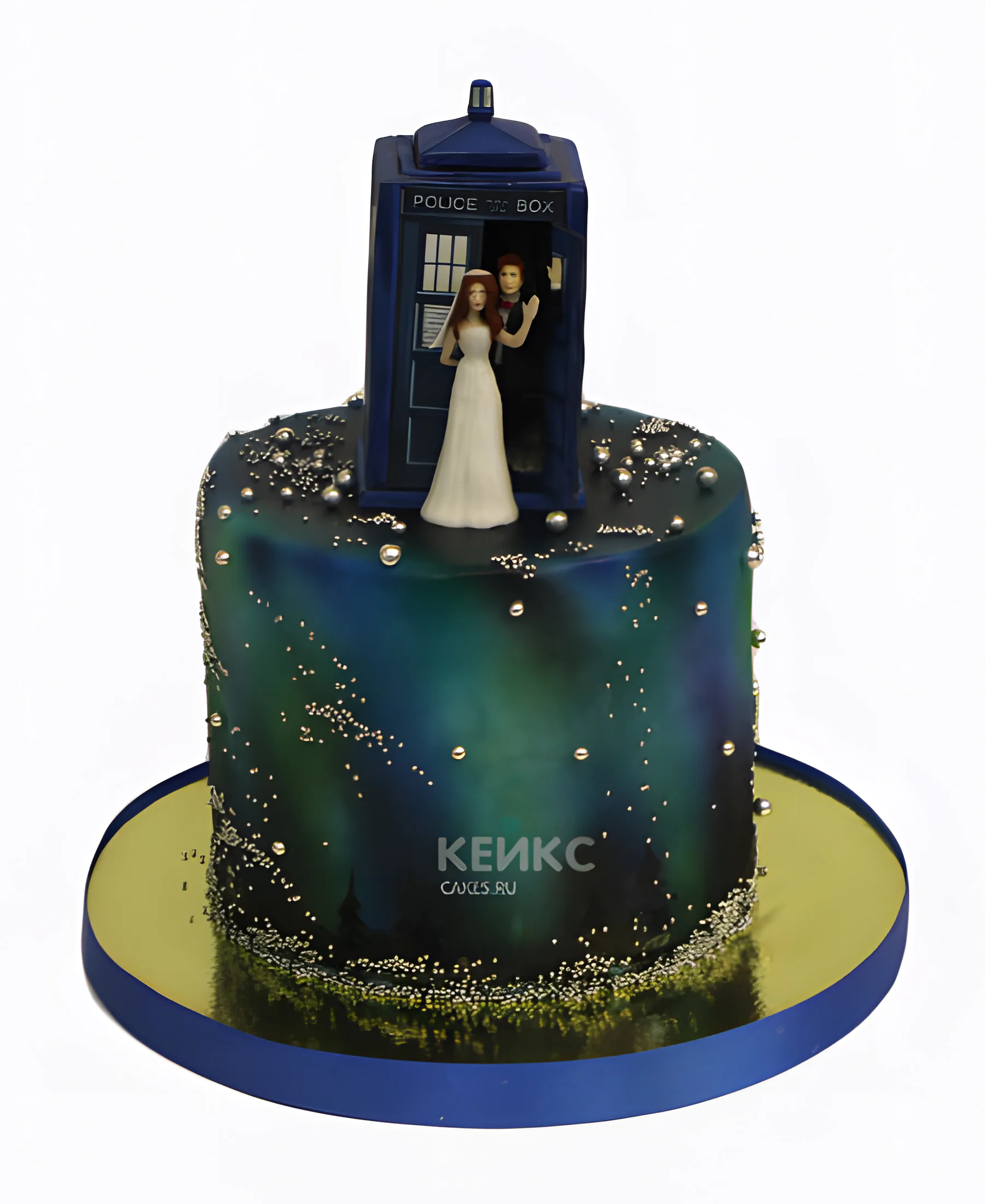 Оригинальный свадебный торт Фото