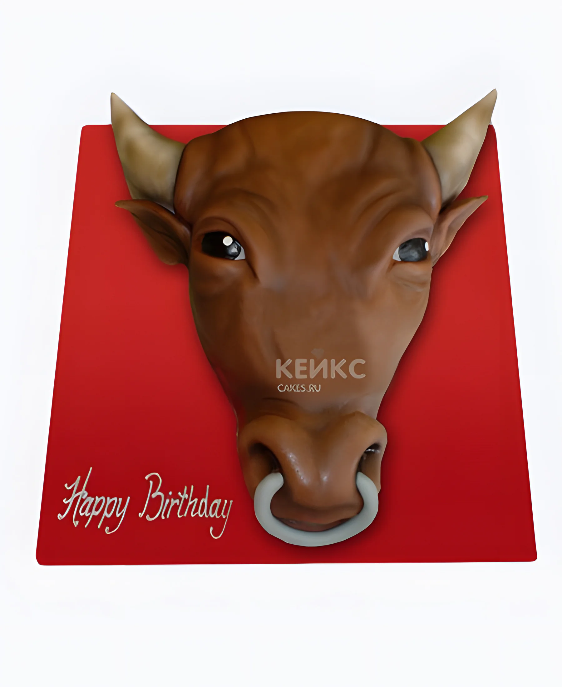 Торт в виде тельца Фото