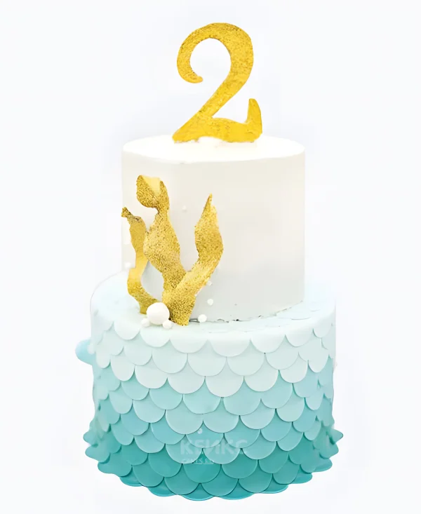 Детский торт морские волны Фото