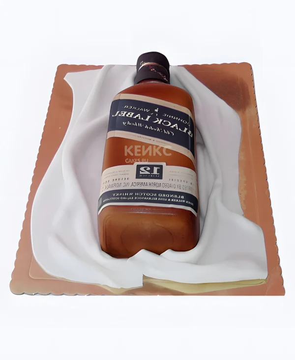 Шикарный торт виски Фото