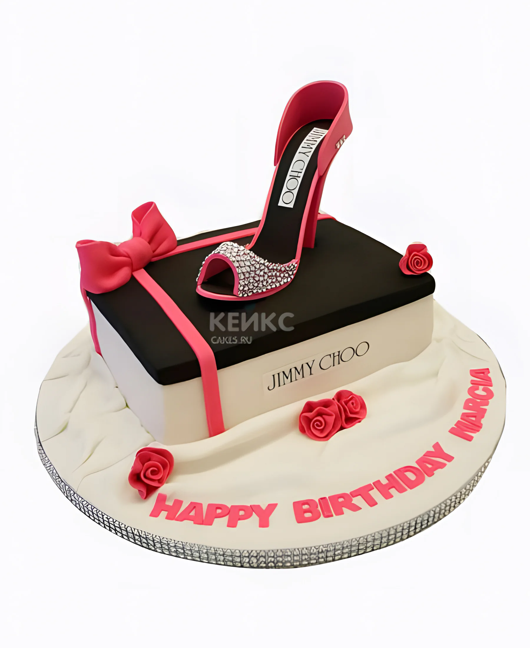 Торт с розовой туфелькой Jimmy Choo Фото