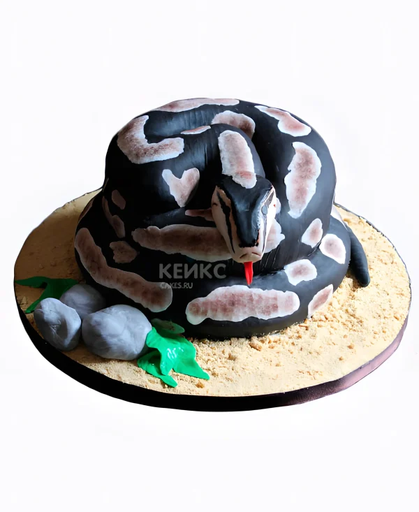 Торт змееносец из мастики Фото