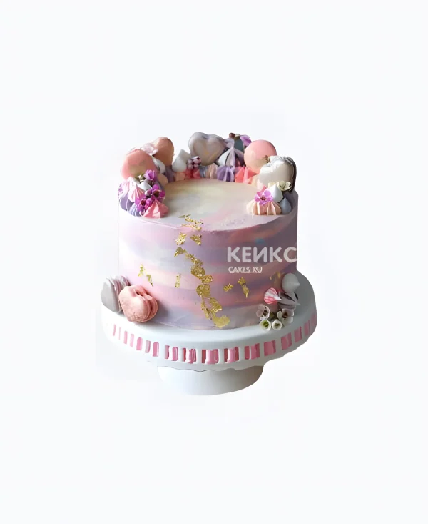 Торт на 12 лет девочке разноцветный Фото