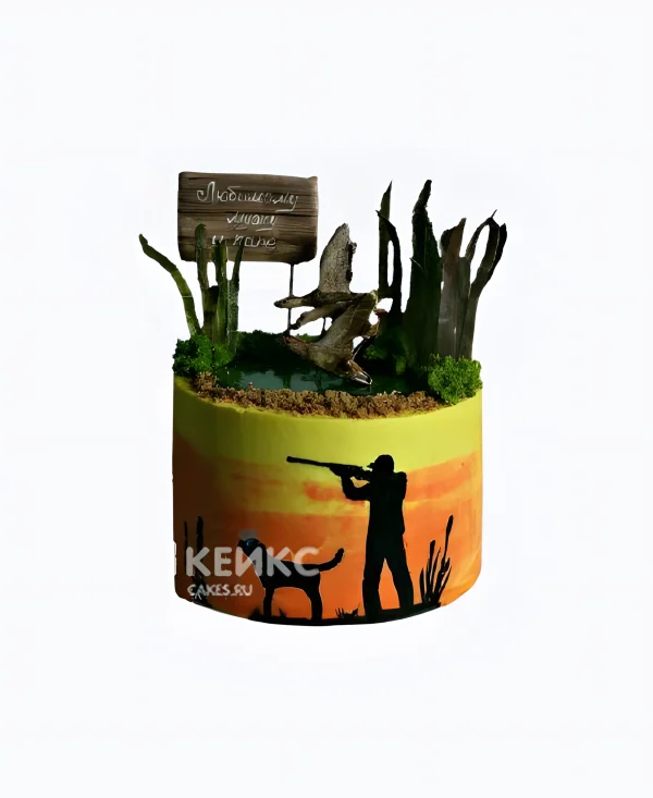 Торт мужчине на день рождения охотнику Фото
