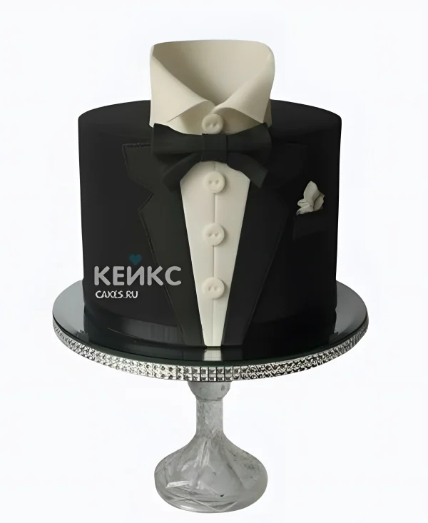 Торт мужчине на день рождения в виде костюма Фото