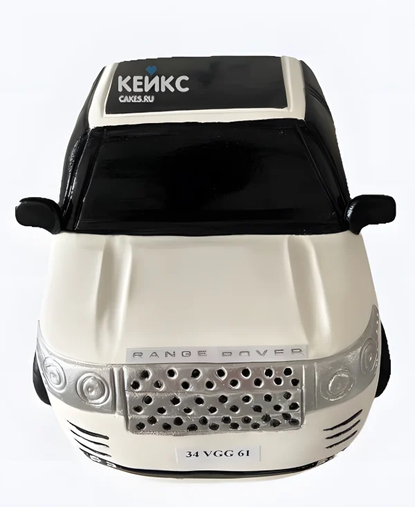 Белый торт Рендж Ровер Фото