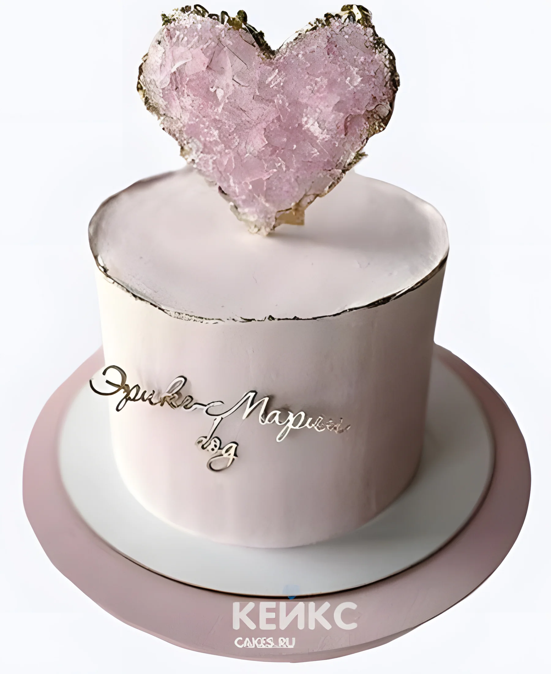 Бенто торт девочке на 8 лет с сердцем Фото