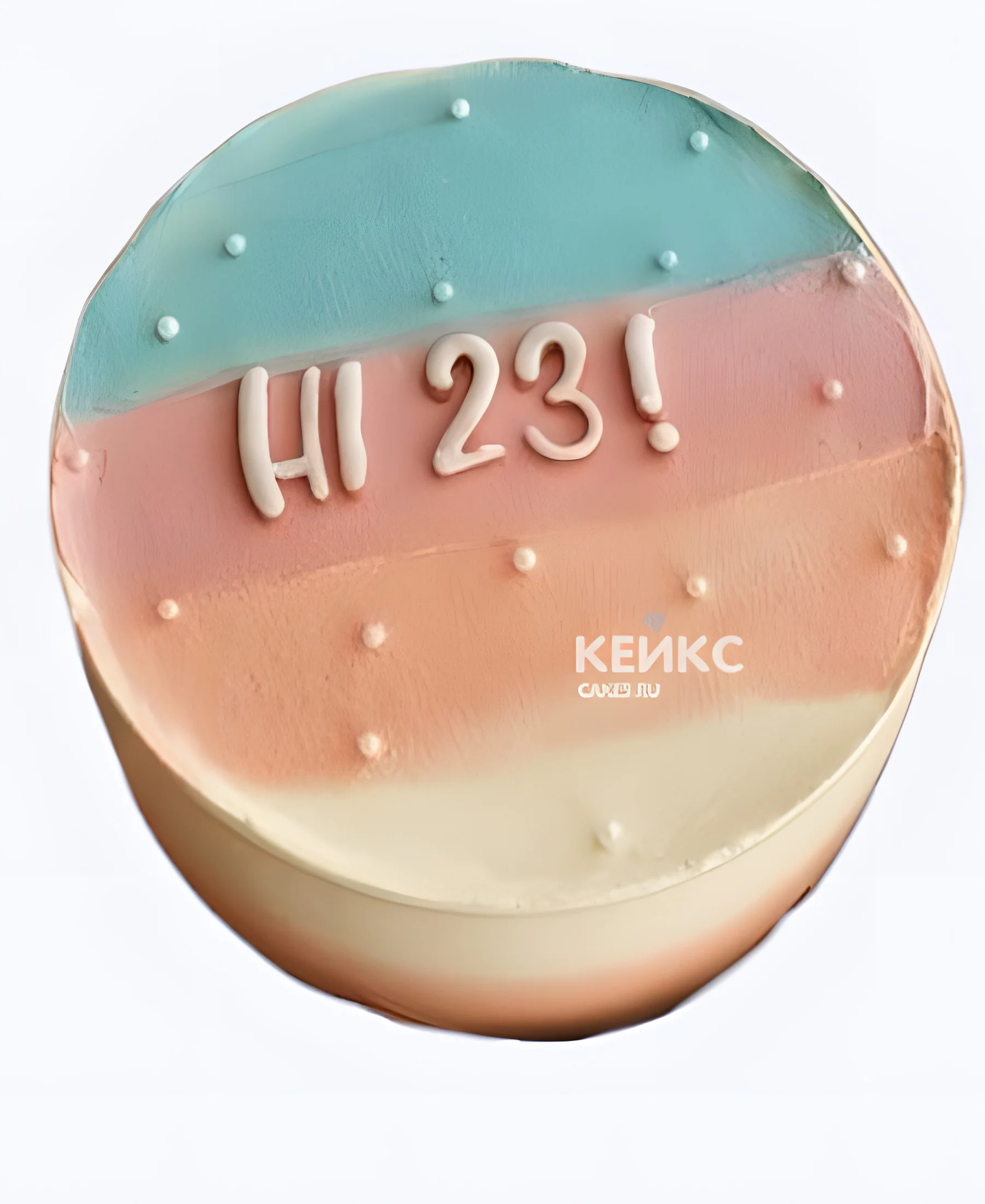 Бенто-торт для дочки разноцветный в день рождения Фото