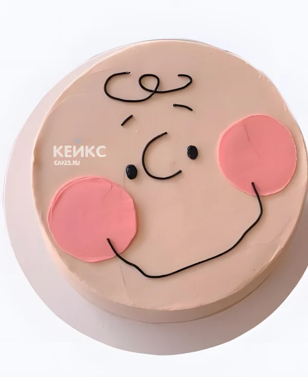 Розовый бенто-торт на рождение ребенка Фото