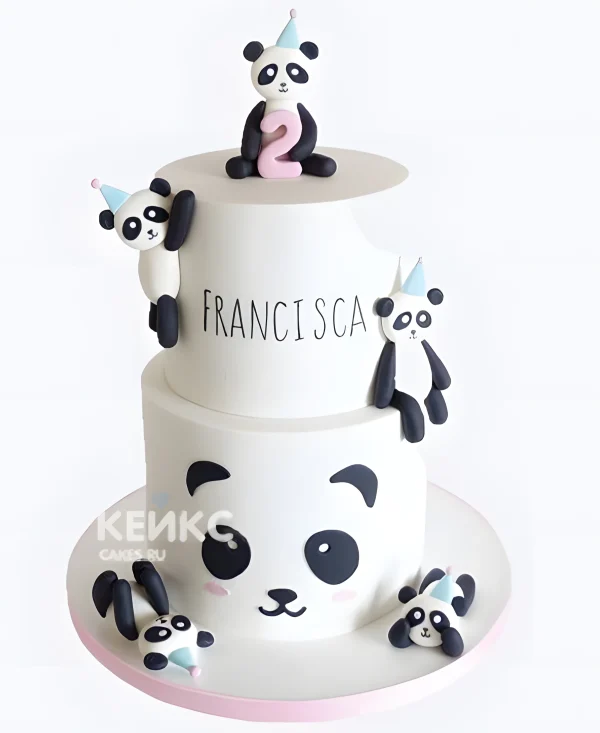 Бенто торт с пандой для девочки Фото