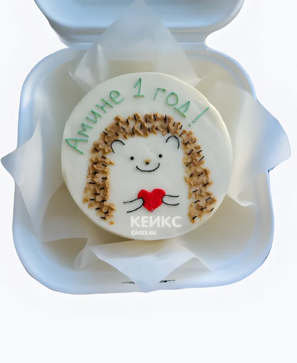 Бенто торт с ежиком для ребенка Фото