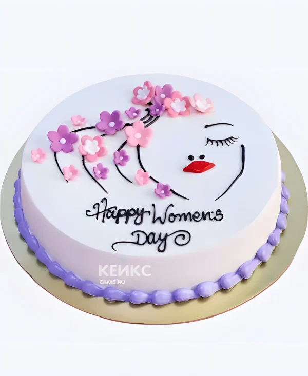Чудесный торт на 8 марта Фото