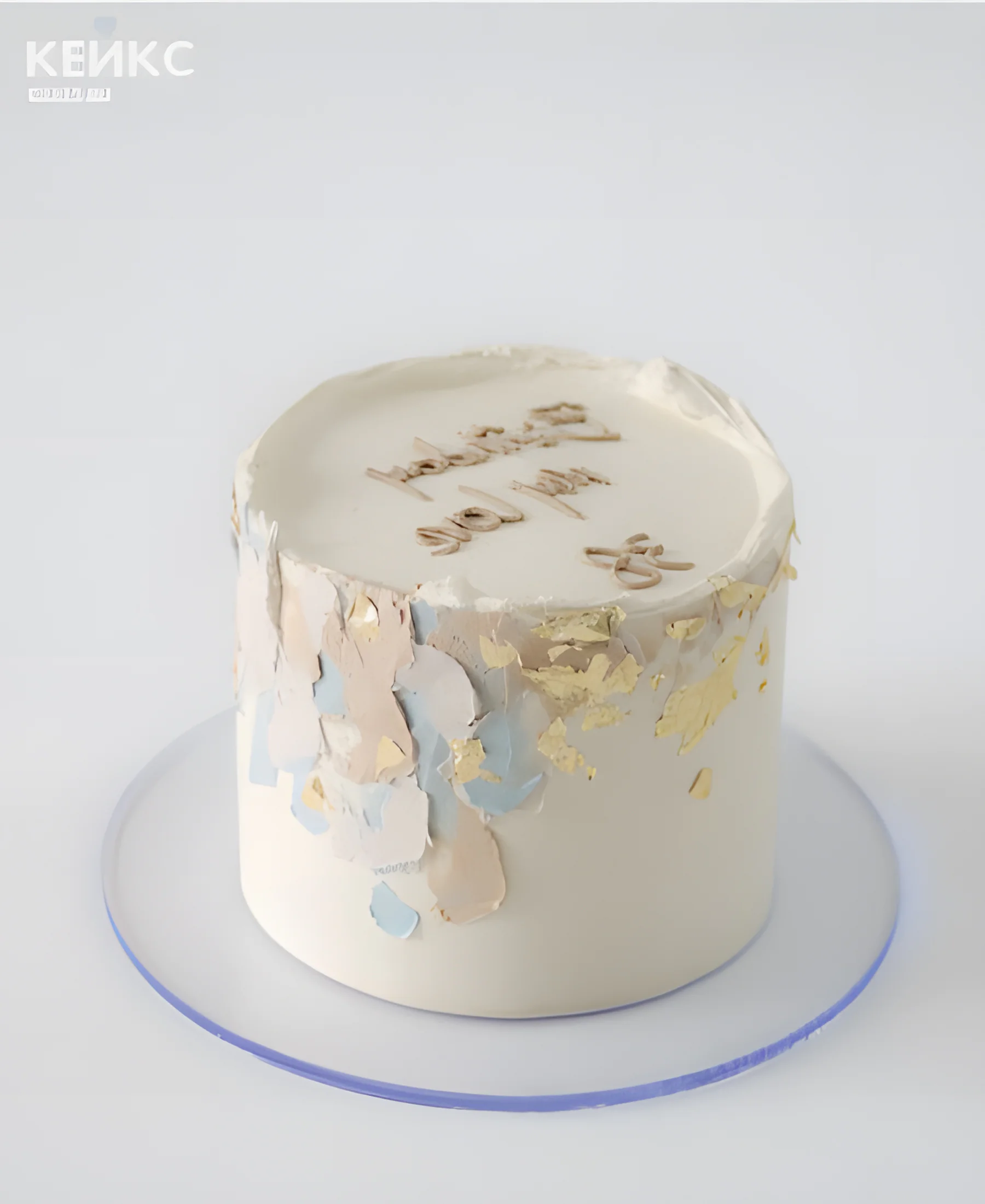 Эстетичный бенто-торт в пастельных тонах Фото