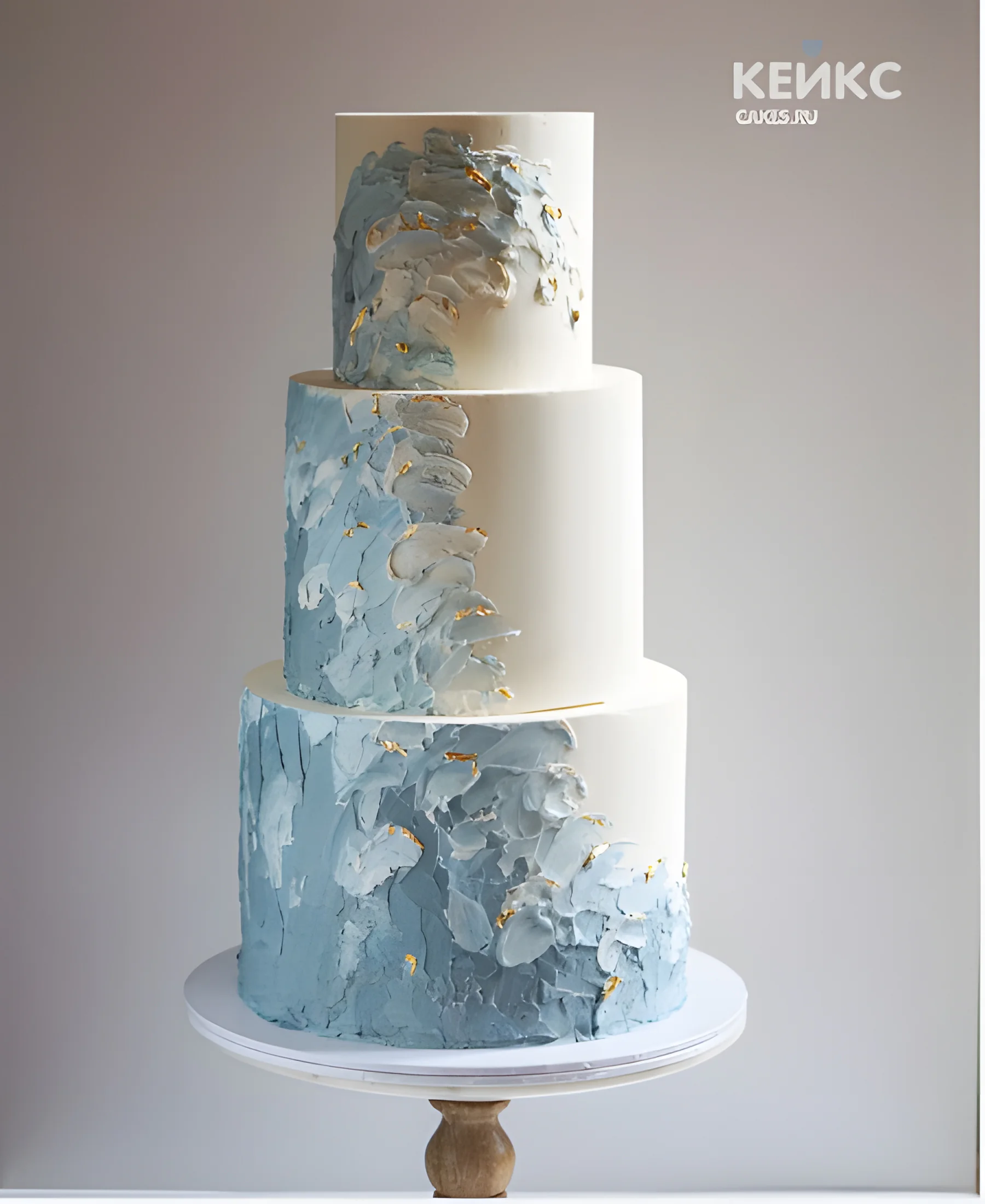 Эстетичный торт с волнами Фото