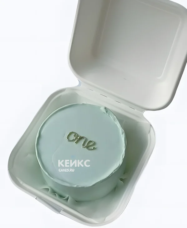 Голубой бенто-торт на годик мальчику Фото