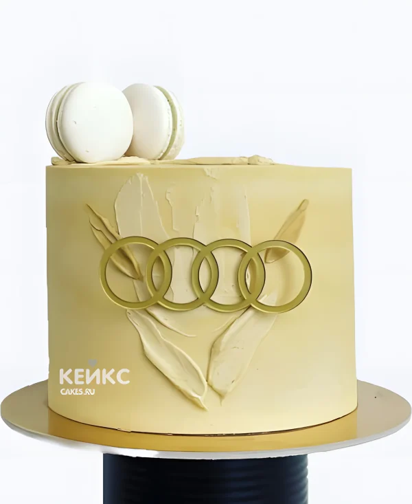 Красивый торт Ауди с макарон Фото