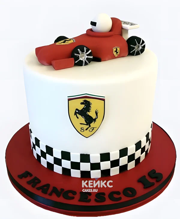 Мастичный торт Феррари Фото