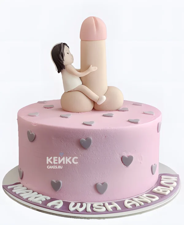 Торт с фигуркой невесте на девичник Фото