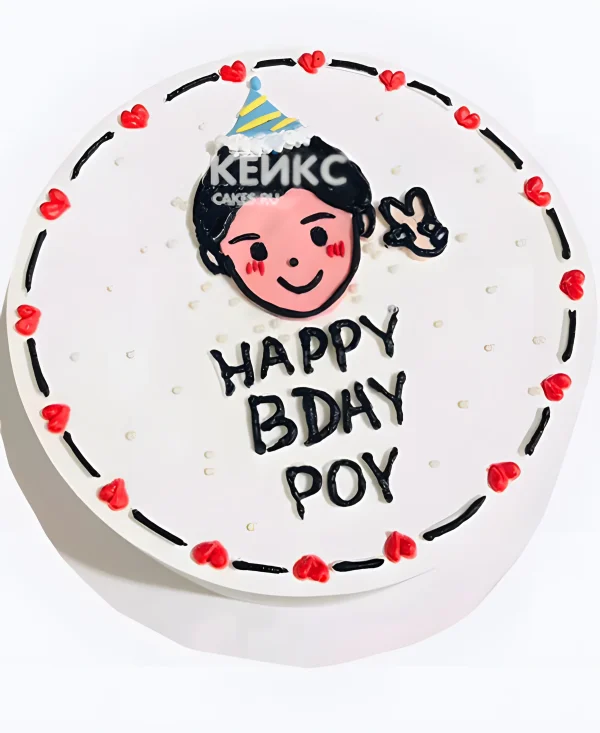 Милый бенто торт для мужчины Фото