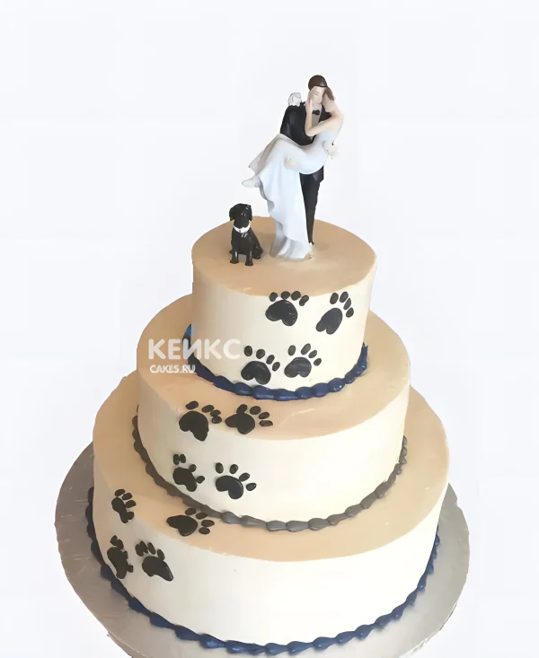 Оригинальный торт на свадьбу Фото