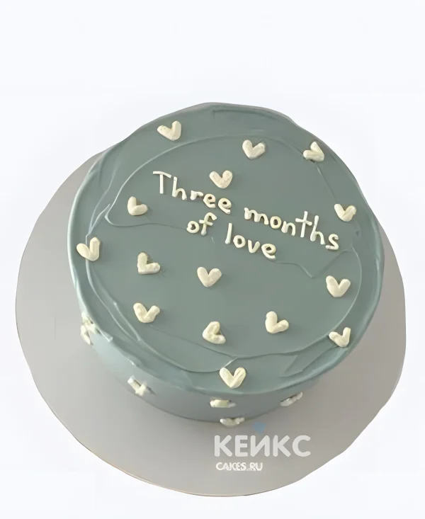 Минималистичный бенто торт на годик мальчику Фото