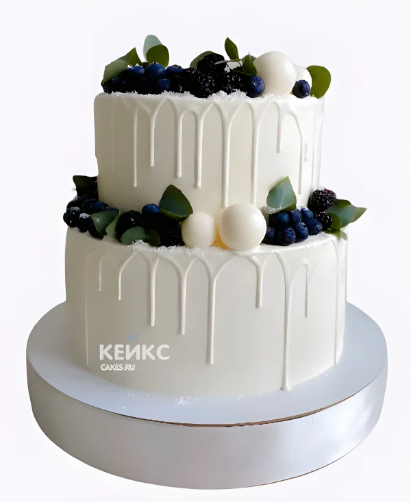 Минималистичный торт на бумажную свадьбу Фото