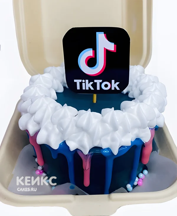 Необычный бенто торт тик ток Фото