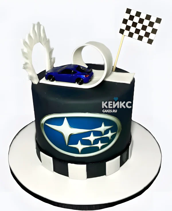 Необычный торт Субару Фото