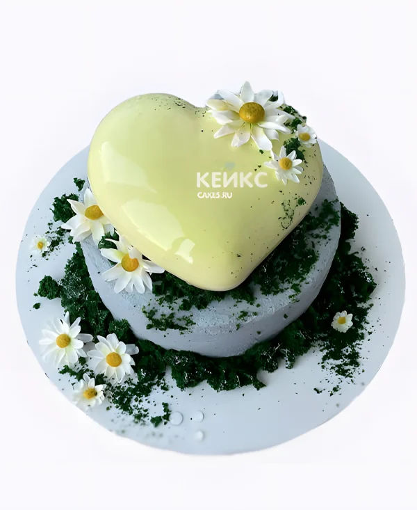 Пастельный торт на фаянсовую свадьбу Фото