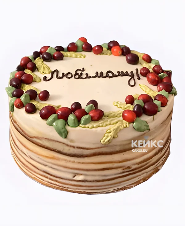 Постный торт любимому Фото