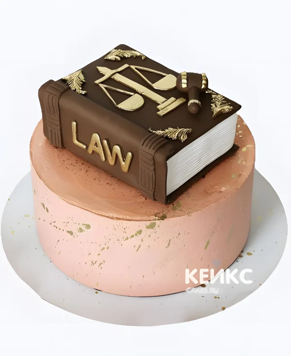 Розовый бенто торт с книгой Фото