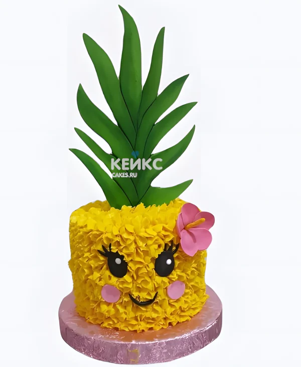 Смешной торт ананас с глазками Фото